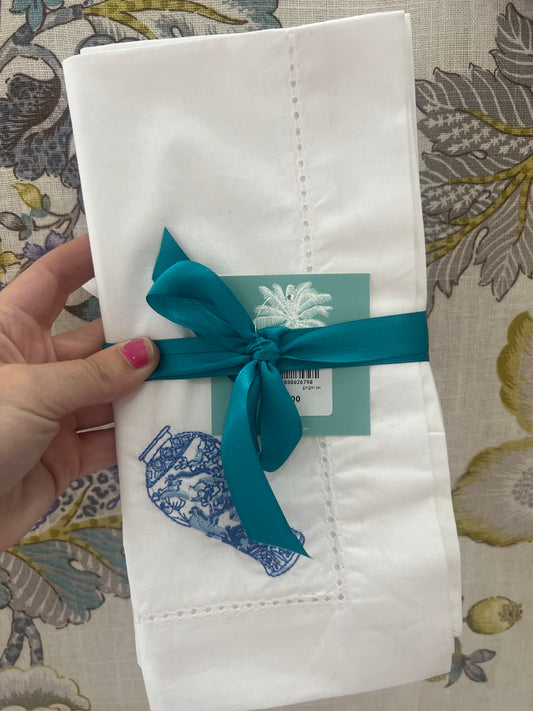 Embroidered Napkin 4 Set *Multiple Prints FINAL SALE