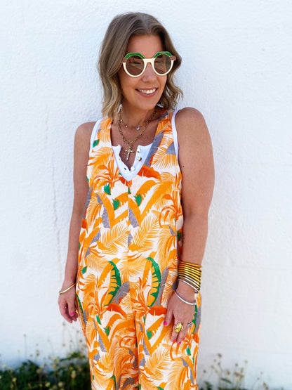 Penny Jumpsuit Orange *FINAL SALE