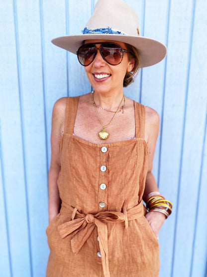 Jamie Jumpsuit in Terracotta