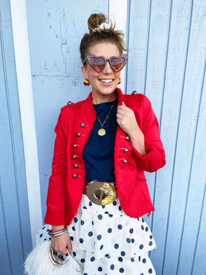 Avery Jacket in Red