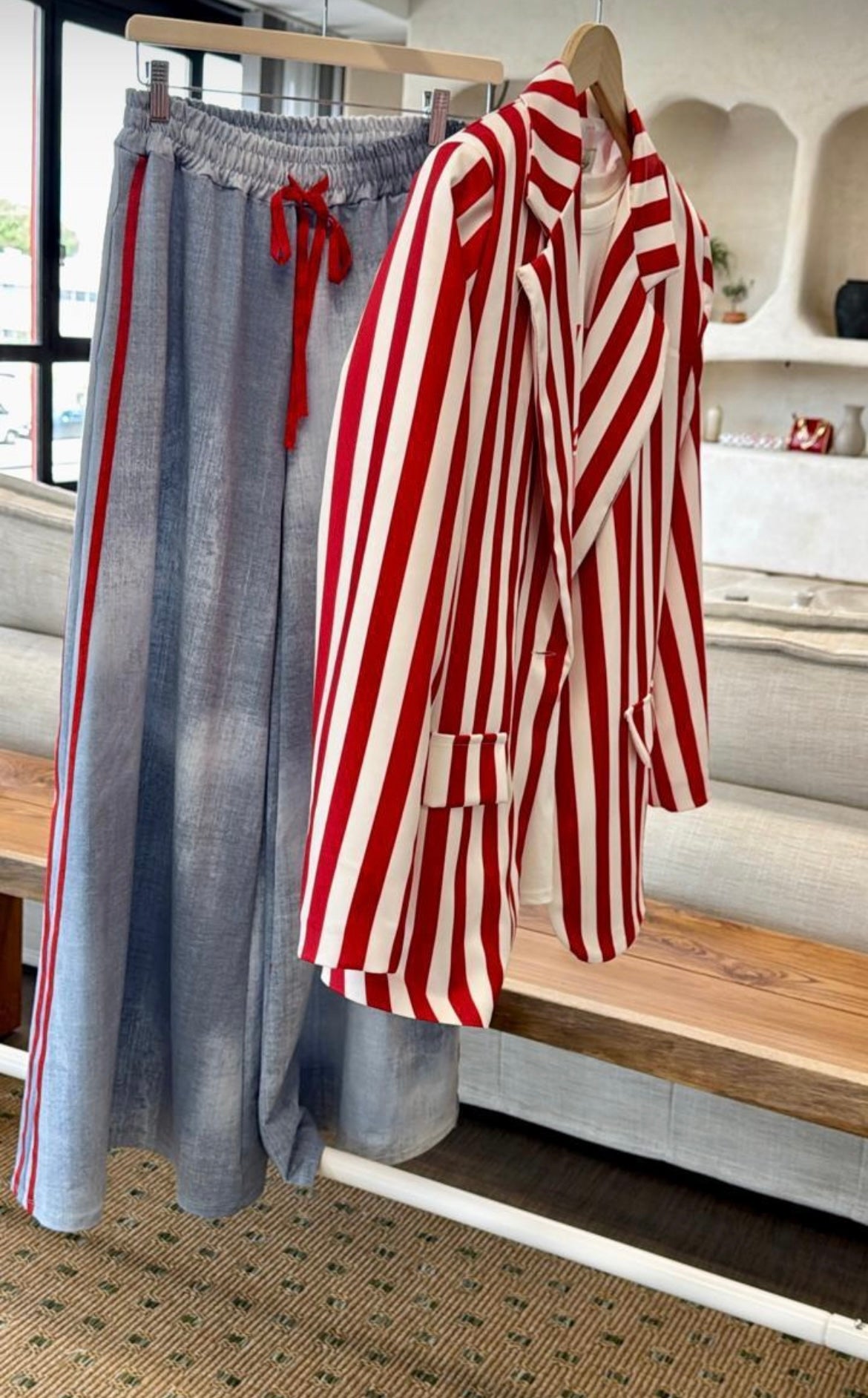 Red Tie Pants