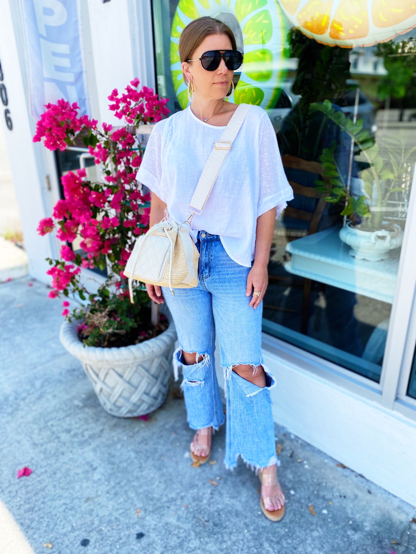 Lindsey Drift Bucket Bag