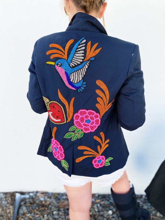 Colorful Navy Blazer