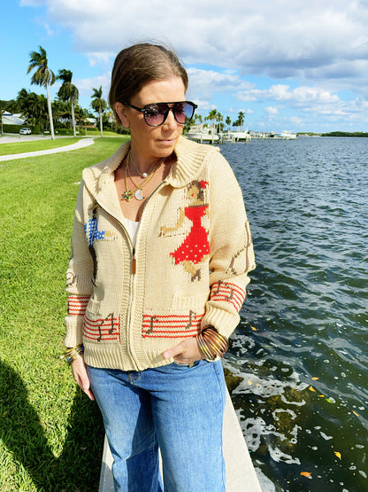 Boogie Down Zip-up Sweater