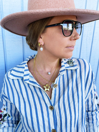 Gracious Pearl Drop Earrings