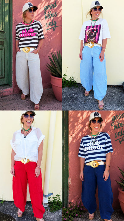 Balloon Linen Pants (4 colors)