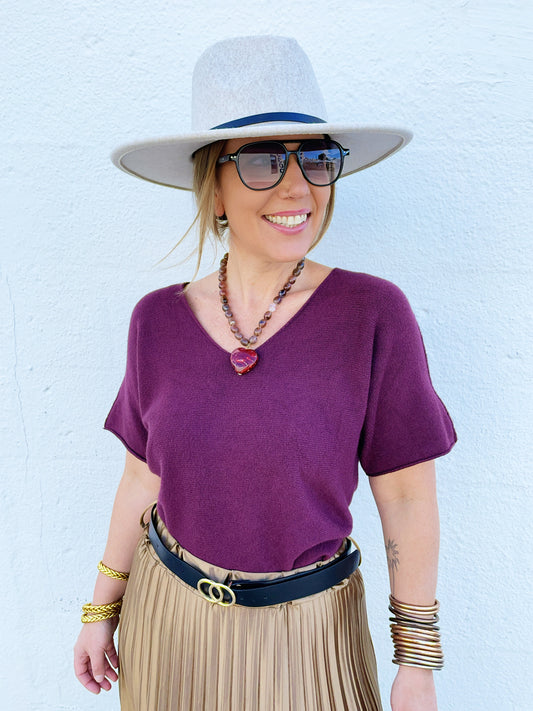 Sima Top in Merlot