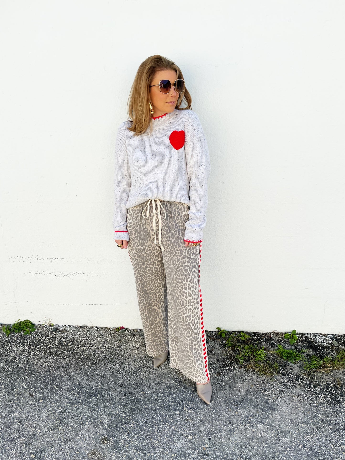 Lulu Heart Sweater S/M
