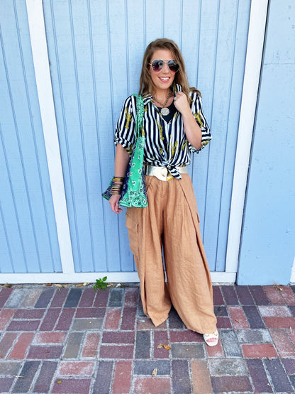 Bailey Bandana Tote Navy/Green (preorder shipping 6.2)