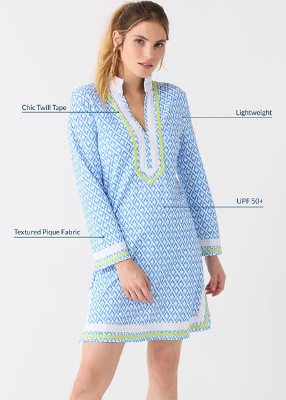 Seaside Pique Tunic Dress