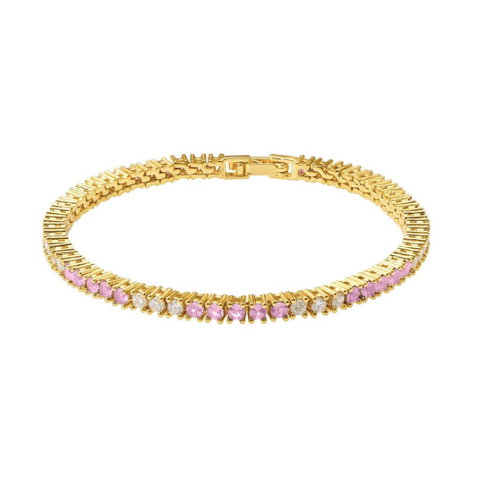 Josephine Light Pink Tennis Bracelet