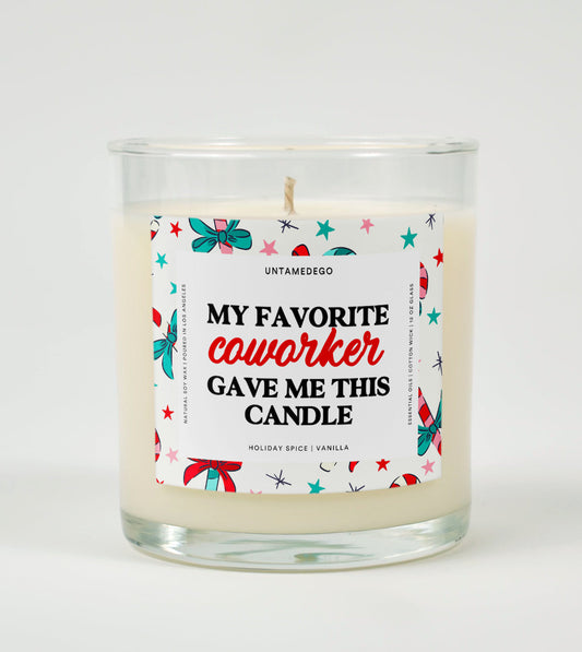 My Favorite Coworker Gave Me This Candle | Funny Holiday Candle