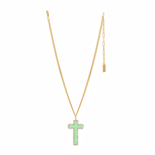 Gloria Necklace in Mint