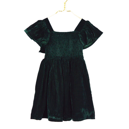 Girls Velvet Smocked Dress *FINAL SALE ITEM