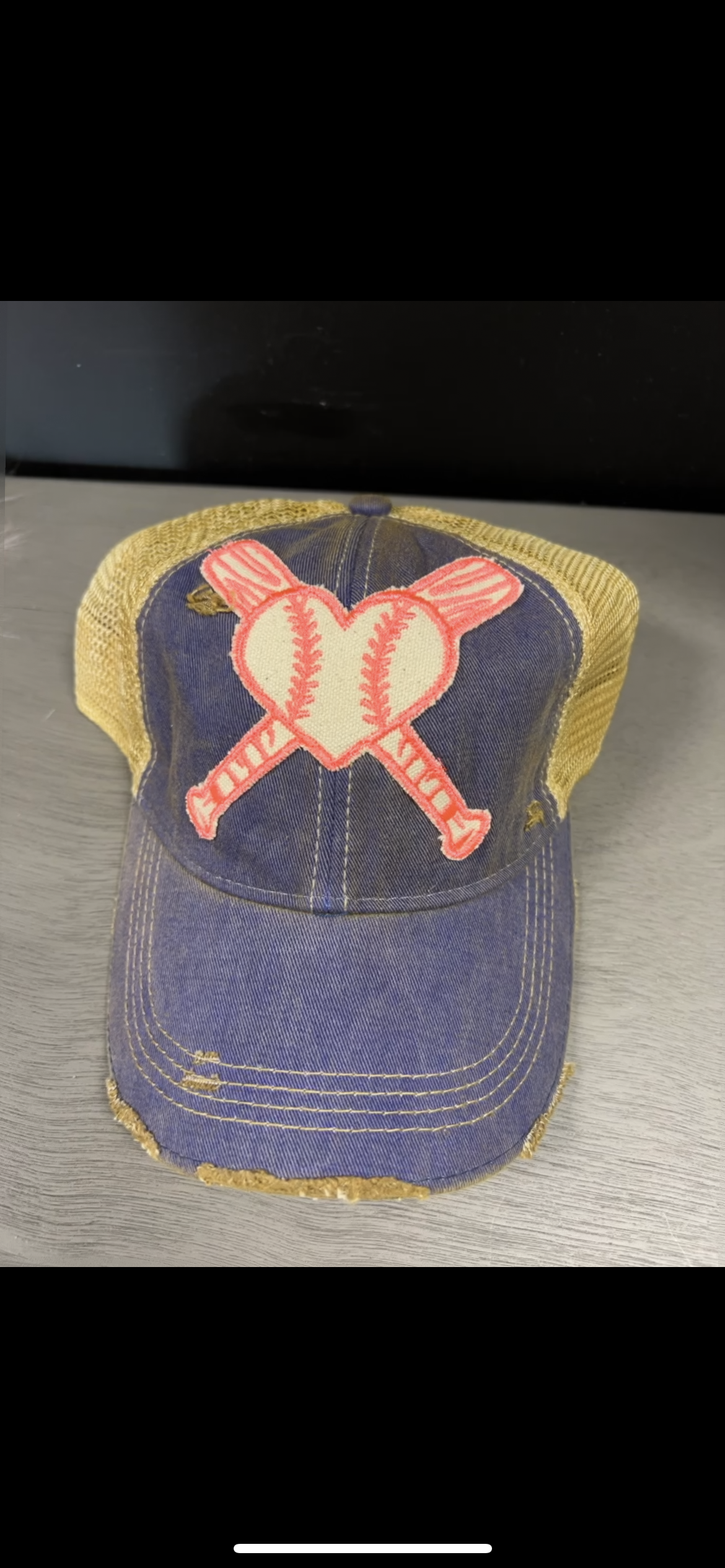 Distressed Baseball Hats