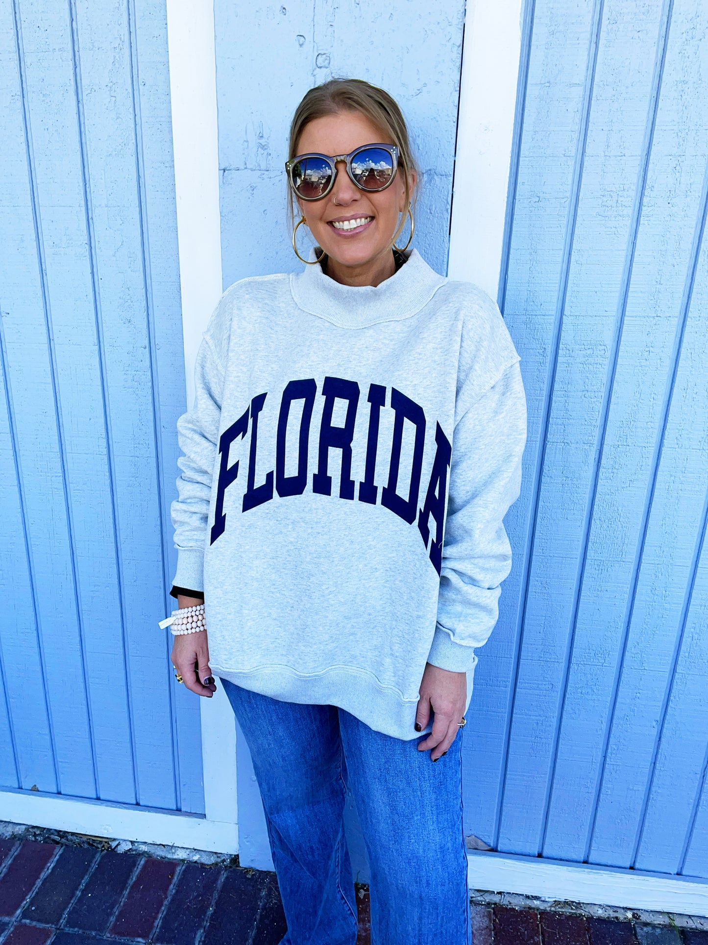 Florida Reversible Mock Sweatshirt
