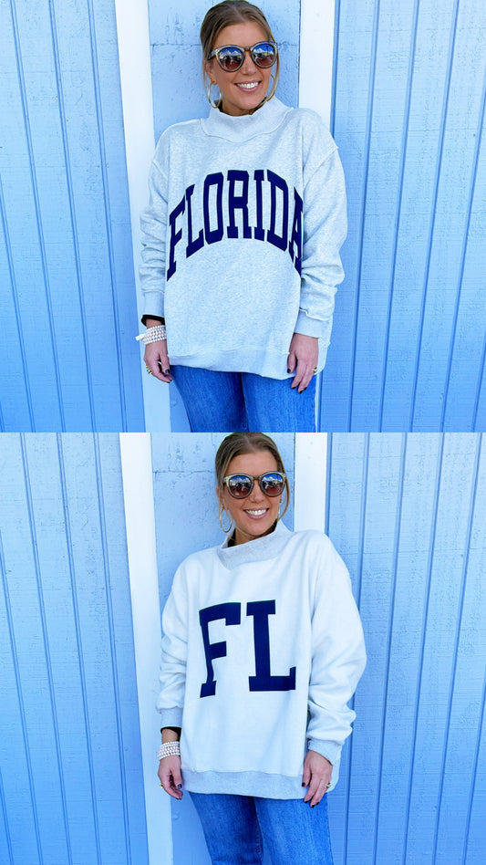 Florida Reversible Mock Sweatshirt