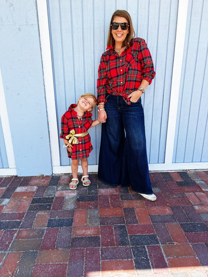 Mommy & Me Flannels with BLING