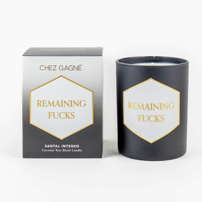 Remaining Fucks - Painted Candle in Gift Box