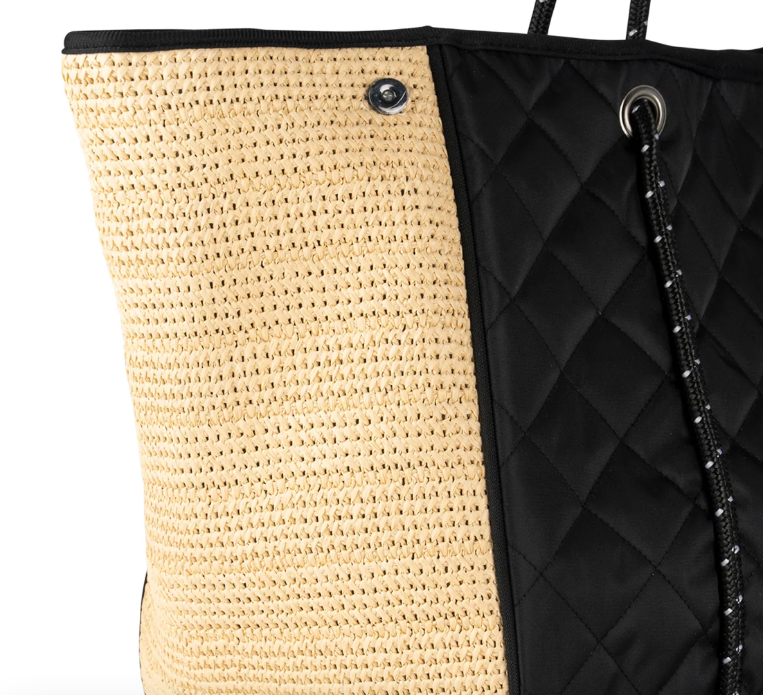 Greyson Black Raffia