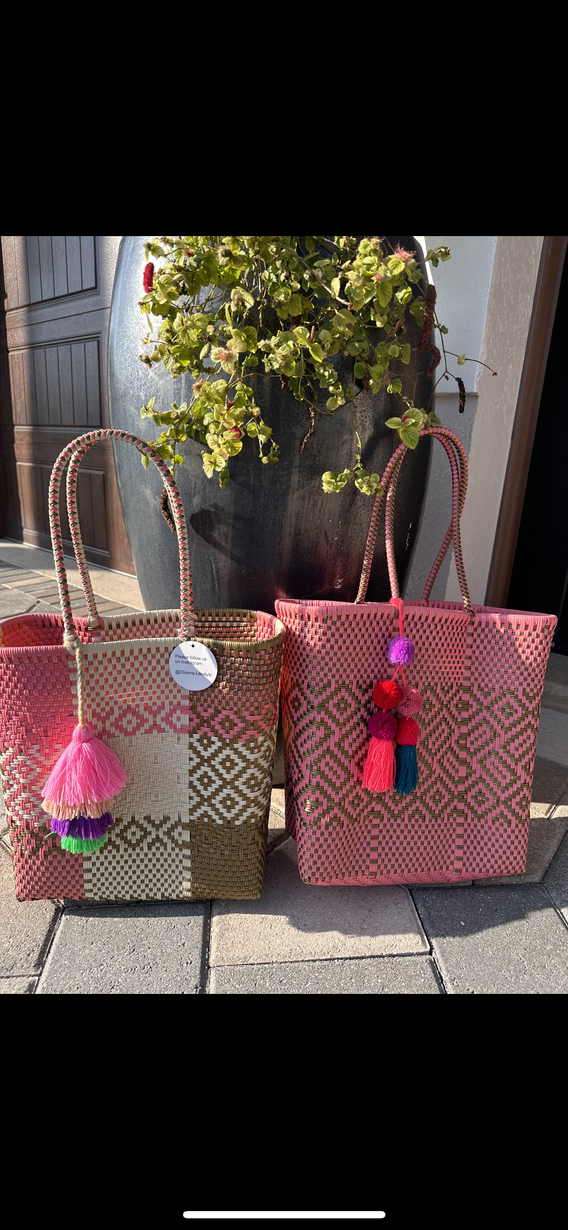 Medium Woven Tote Bag * FINAL SALE