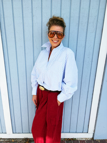 Colton Button up stripe shirt