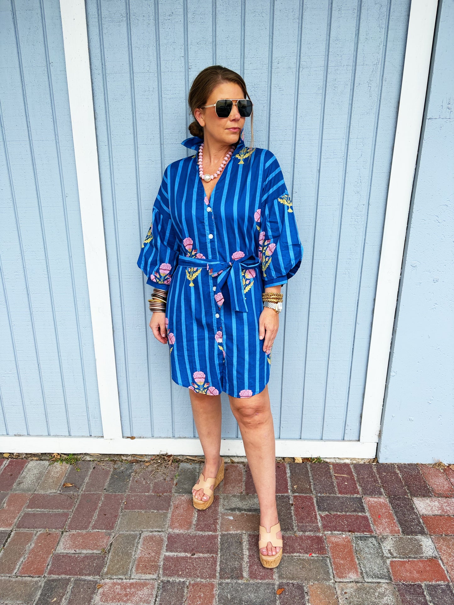 Bengal Stripe Babette Dress