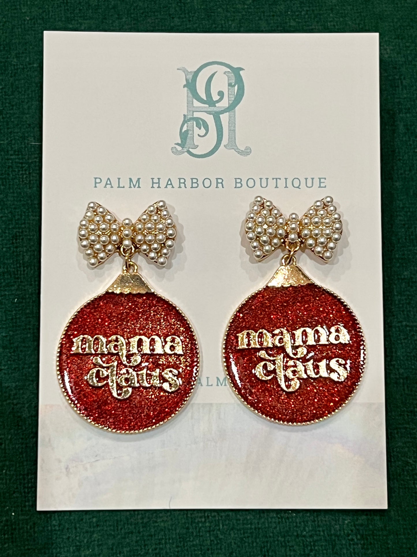 Mama Claus earrings