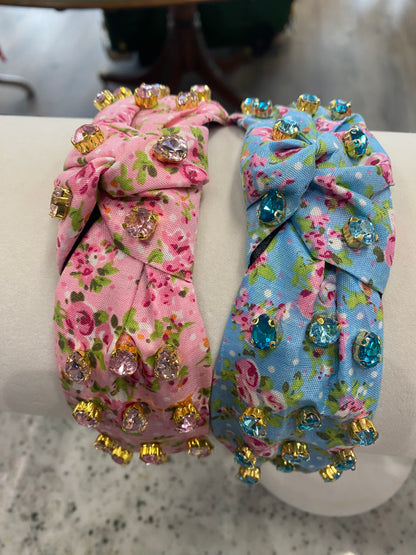Scarlett Headband Pink and Blue *FINAL SALE ITEM