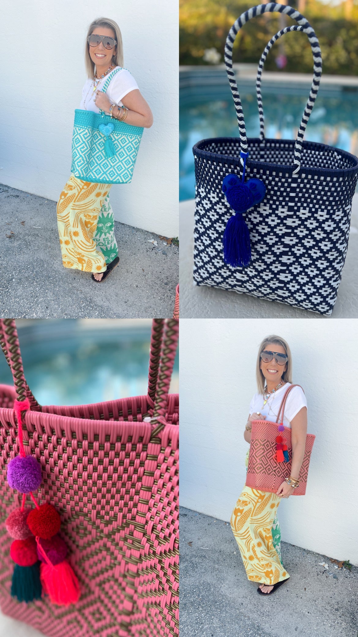 Medium Woven Tote Bag * FINAL SALE