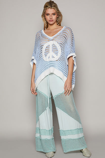Peace Open Knit