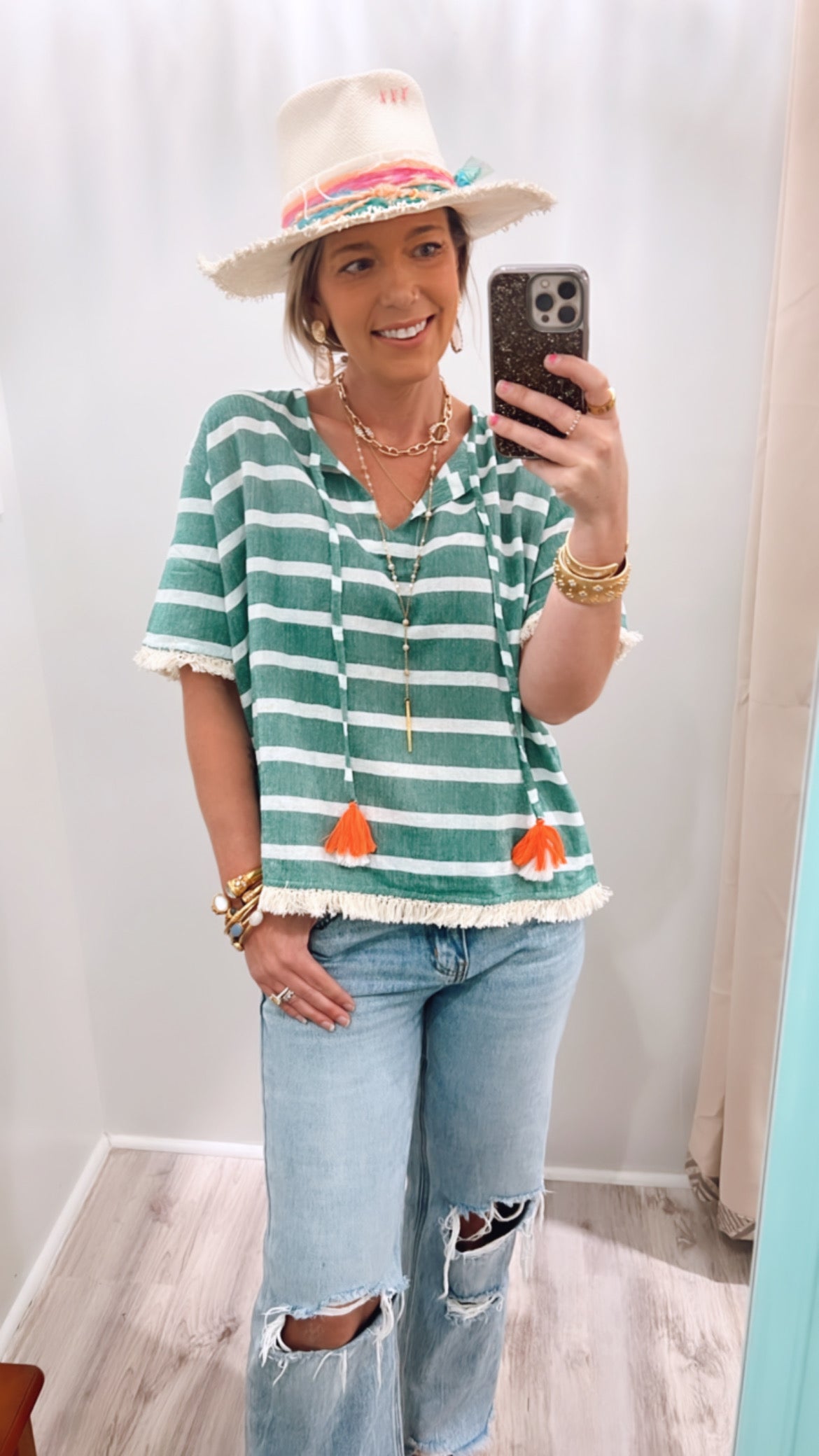 Sailor stripe top *final sale