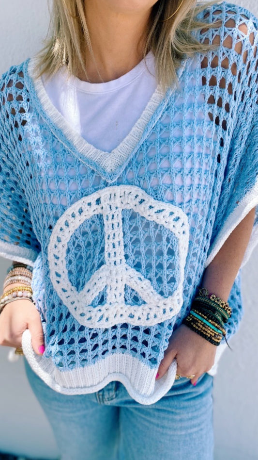 Peace Open Knit