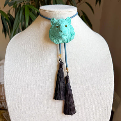 Tiger Bolo Turquoise with Storm Blue & Black
