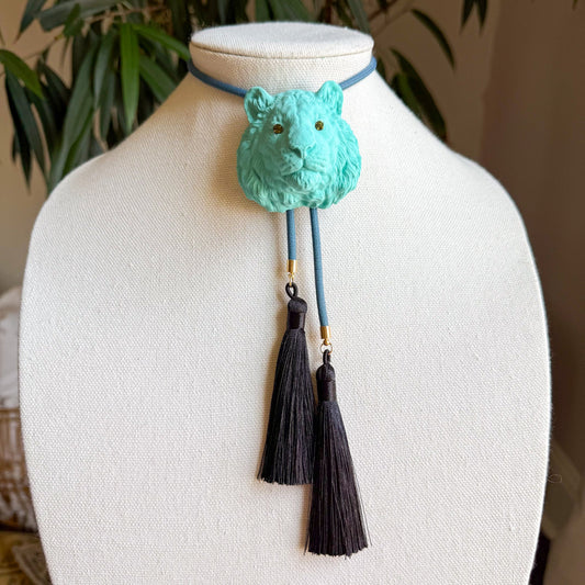 Tiger Bolo Turquoise with Storm Blue & Black
