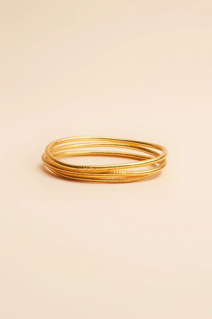 Kumali Thin Bangles Set of 3
