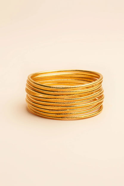 Kumali Thin Bangles Set of 3