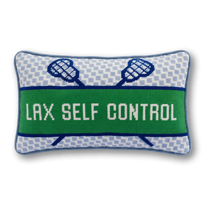 Lax Self Control Needlepoint Pillow