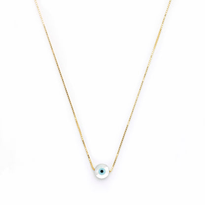 Rue Mother of Pearl Eye Necklace