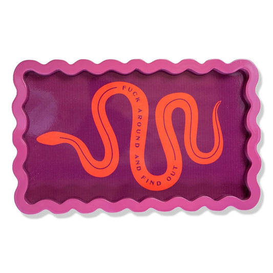 Fuck Around Lacquer Tray