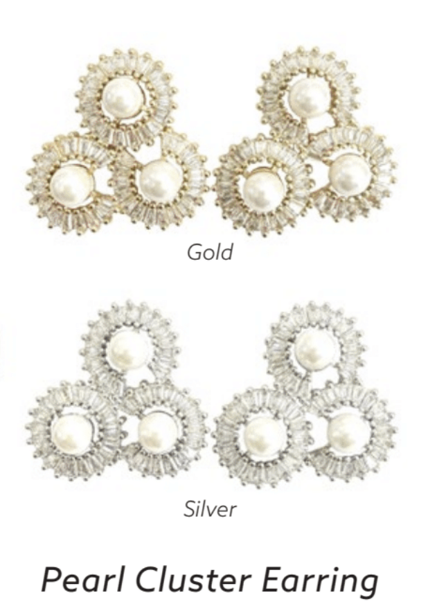 Pearl Cluster Earring