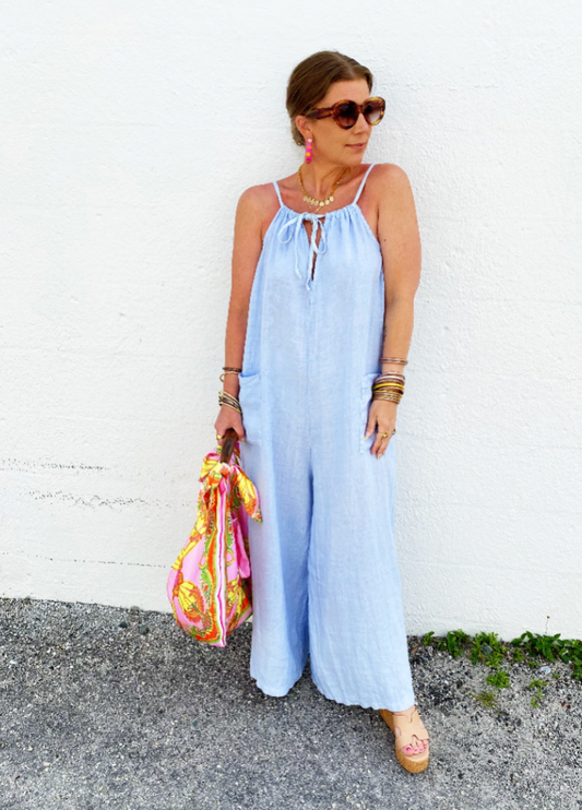 Crystal Jumpsuit in Blue