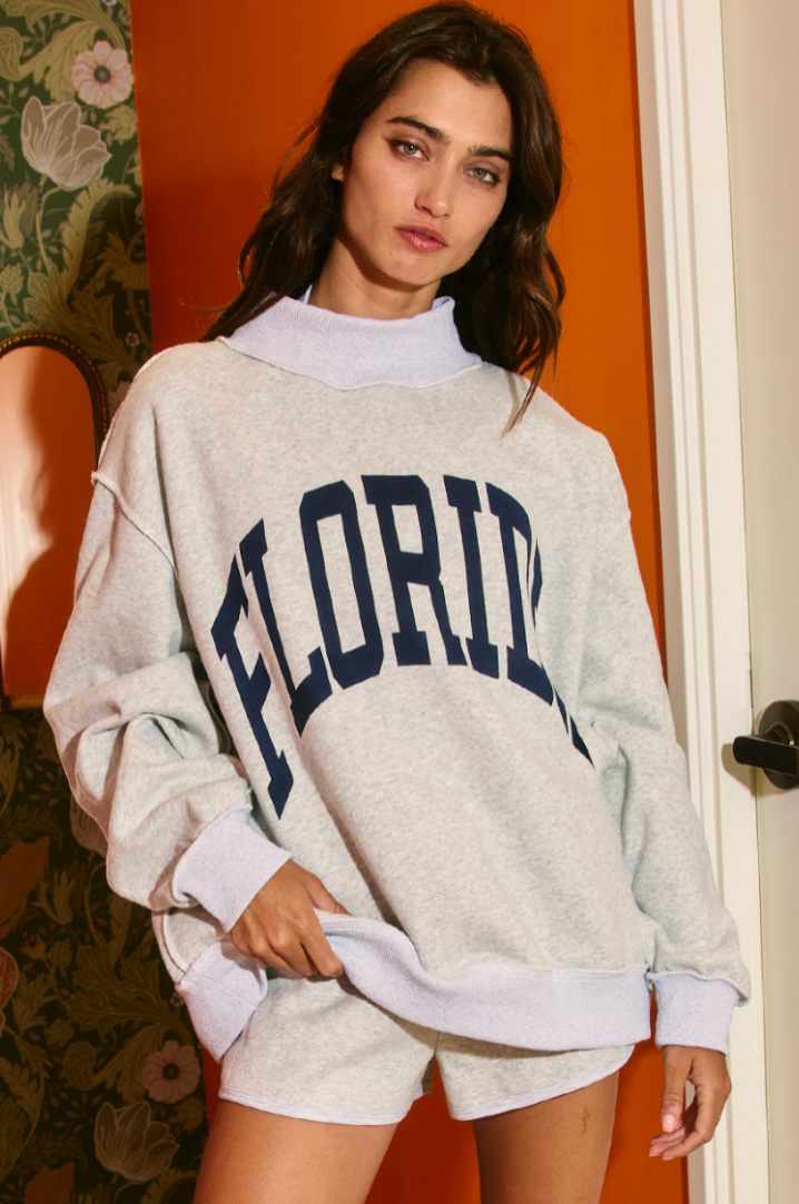 Florida Reversible Mock Neck- September shipping to us in Florida 09/20