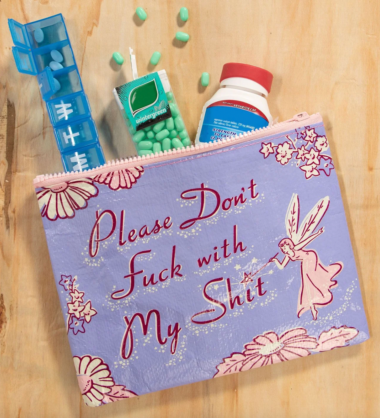 Please Don't F With My Shit Zipper Pouch