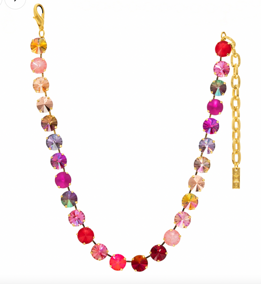 The Sofia Necklace in Flamingo Mix PREORDER