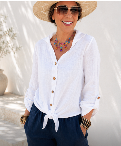 Nadia Top (2 colors) (or add your monogram)