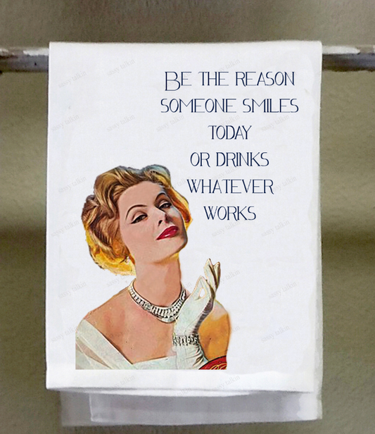 Dishtowel- Smile (preorder)