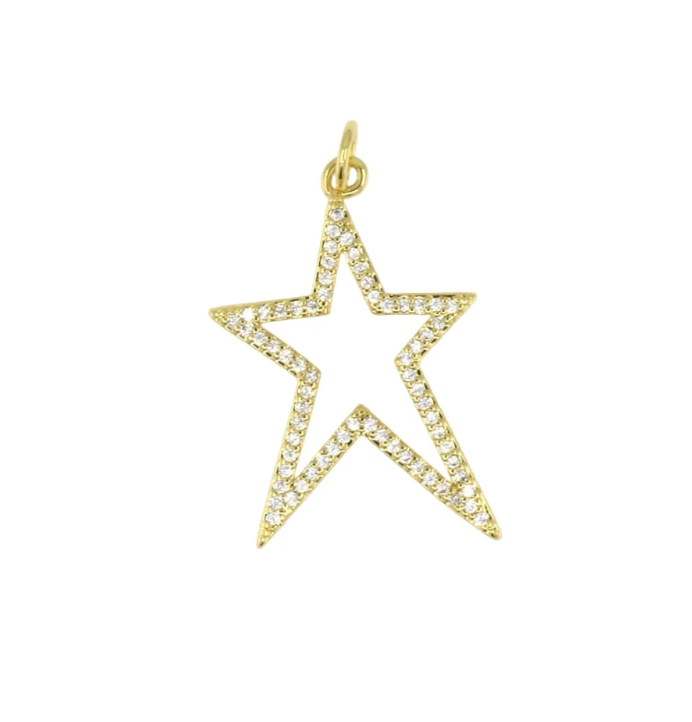 Rock Star Pavé Star Pendant