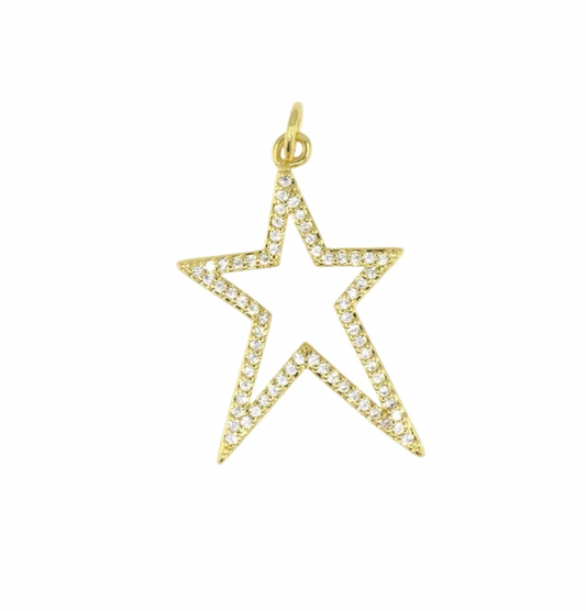 Rock Star Pavé Star Pendant