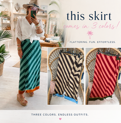 Ericka Skirt in  Brown